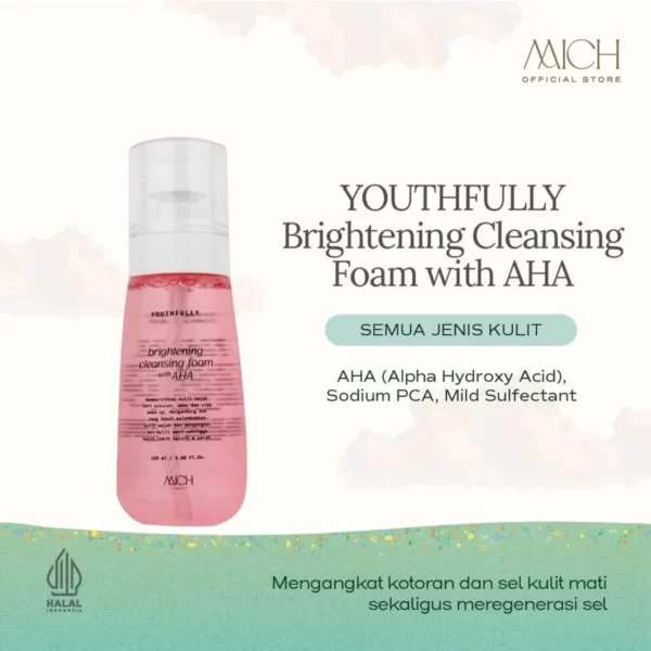 mich youthfully brightening cleansing foam