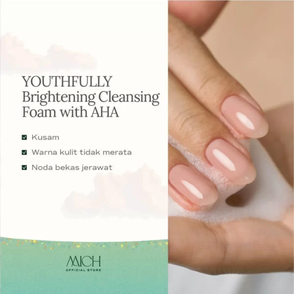 mich youthfully brightening cleansing foam