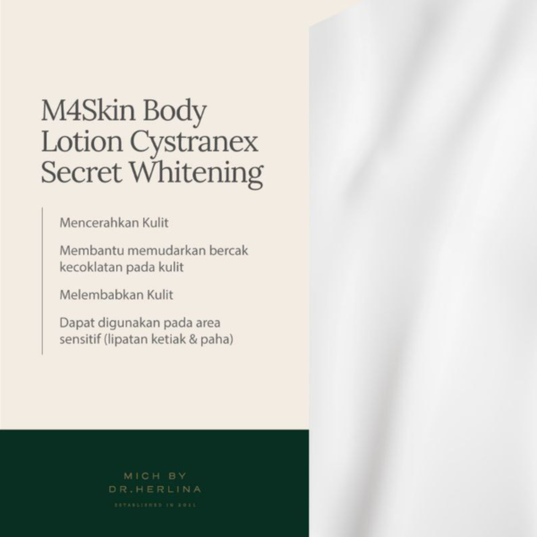 body lotion cystranex secret whitening m4skin