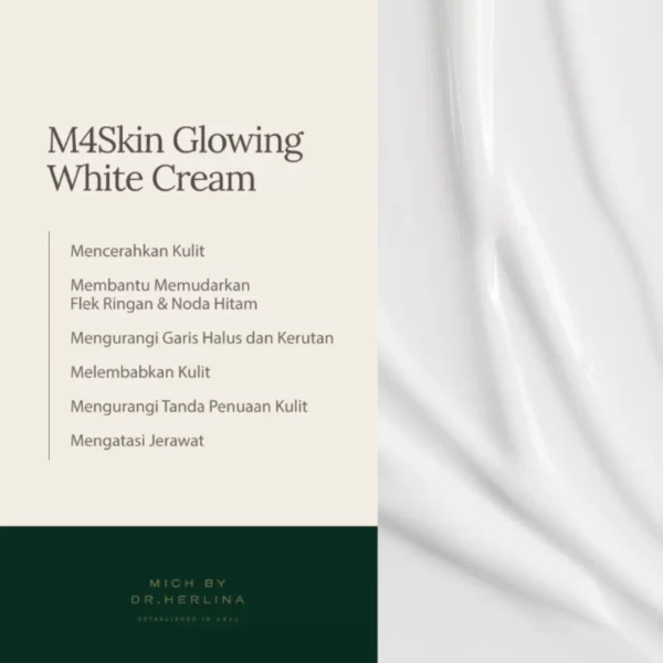 m4skin glowing white cream