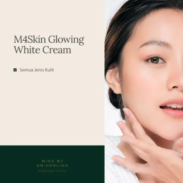 m4skin glowing white cream