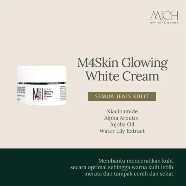 m4skin glowing white cream